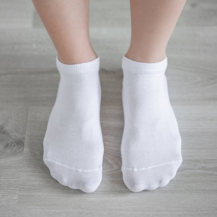 Nizke bombažne nogavice - White (3 pack)