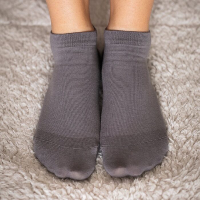 Nizke bombažne nogavice - Grey