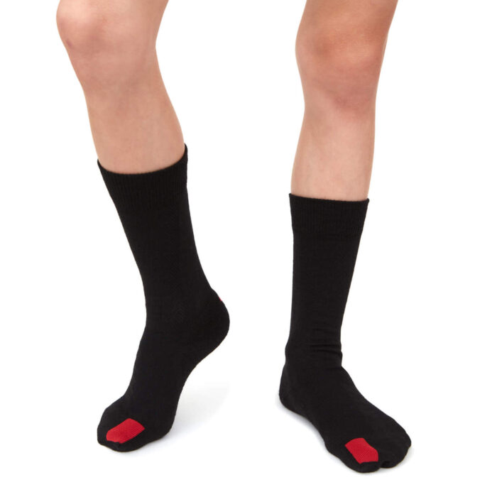 Otroške merino nogavice (srednje) - črna