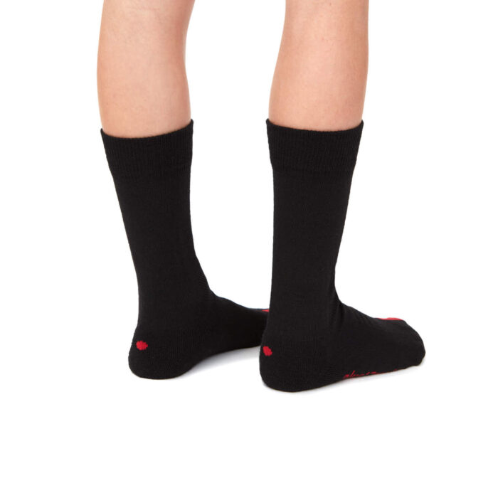 Otroške merino nogavice (srednje) - črna